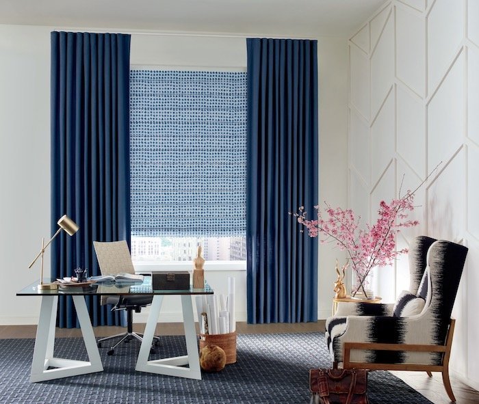 Design Studio Drapery and Roman Shades. Available at Dominic's Decorating in Norwalk